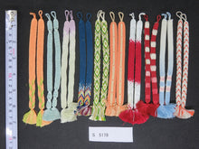 Load image into Gallery viewer, S#5178 Silk Haori Himo Flat Braid 10pcs Bundle Pack
