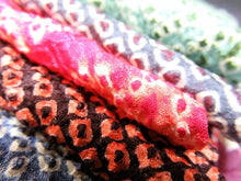 Load image into Gallery viewer, KK616A4 Silk Bundle Sale 18pcs Vintage Shibori Fabric 19.7x3.5in(50x9cm)
