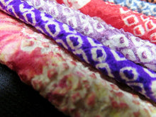 Load image into Gallery viewer, KK616A4 Silk Bundle Sale 18pcs Vintage Shibori Fabric 19.7x3.5in(50x9cm)
