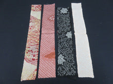 Load image into Gallery viewer, KK609A3 Silk Bundle Sale 18pcs Vintage Shibori Fabric 19.7x3.5in(50x9cm)
