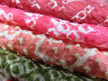 Load image into Gallery viewer, KK611A3 Silk Bundle Sale 18pcs Vintage Shibori Fabric 19.7x3.5in(50x9cm)
