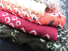 Load image into Gallery viewer, KK611A3 Silk Bundle Sale 18pcs Vintage Shibori Fabric 19.7x3.5in(50x9cm)
