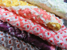 Load image into Gallery viewer, KK611A3 Silk Bundle Sale 18pcs Vintage Shibori Fabric 19.7x3.5in(50x9cm)
