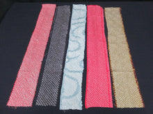Load image into Gallery viewer, KK606BdA3 Silk Bundle Sale 18pcs Vintage Shibori Fabric 19.7x3.5in(50x9cm)
