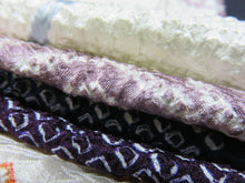 Load image into Gallery viewer, KK606BdA3 Silk Bundle Sale 18pcs Vintage Shibori Fabric 19.7x3.5in(50x9cm)
