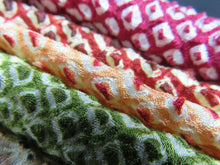 Load image into Gallery viewer, KK601BdA3 Silk Bundle Sale 18pcs Vintage Shibori Fabric 19.7x3.5in(50x9cm)
