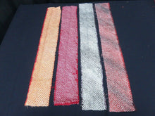Load image into Gallery viewer, KK605AdA3 Silk Bundle Sale 18pcs Vintage Shibori Fabric 19.7x3.5in(50x9cm)
