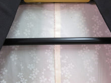 Load image into Gallery viewer, Haori Jacket Vintage 1960's Black Urushi Floral Pattern #0010
