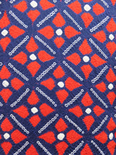 Load image into Gallery viewer, Haori Jacket Blue Red Floral Shibori #0029
