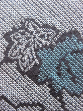 Load image into Gallery viewer, Haori Jacket Vintage 1960's Black Shibori Maple Leaves #0037
