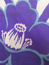 Load image into Gallery viewer, Haori Jacket Vintage 1920's Meisen Purple Camellia #0011
