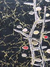 Load image into Gallery viewer, Haori Jacket Vintage 1960's Black Gold Trees #0012
