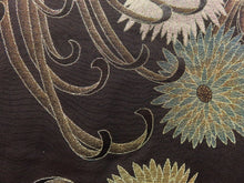 Load image into Gallery viewer, Premium Haori Jacket Vintage 1960&#39;s Black Gold Glinting Spreading Chrysanthemum #0017
