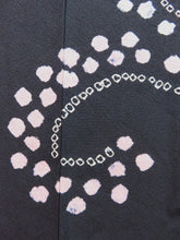 Load image into Gallery viewer, Haori Jacket Vintage 1960&#39;s Black Shibori Branches #0008
