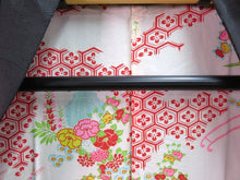 Load image into Gallery viewer, Haori Jacket Vintage 1960's Black Peony &amp; Chrysanthemum #0040

