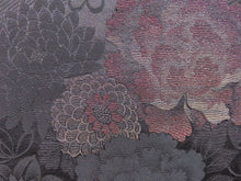 Load image into Gallery viewer, Haori Jacket Vintage 1960's Black Peony &amp; Chrysanthemum #0040
