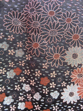 Load image into Gallery viewer, Haori Jacket Vintage 1960's Black Old Nostalgic Flower Garden #0018
