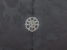Load image into Gallery viewer, Haori Jacket Vintage 1960's Black Wild Flowers #0033
