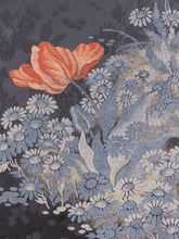 Load image into Gallery viewer, Haori Jacket Vintage 1960's Black Wild Flowers #0033
