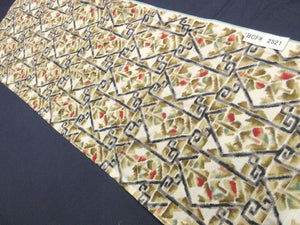 BCF#2521 Silk Kimono Fabric Vintage(1920-1950)  Meisen    Light  Brown    90cm (35.4in)