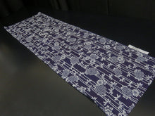 Load image into Gallery viewer, FF2561B Cotton Kimono Fabric Chrysanthemum Indigo Blue 42.1x13.0in(107x33cm)
