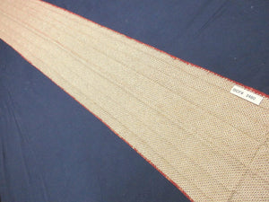 BCF#2480 Silk Kimono Fabric Vintage(1950-1980) Hand-stitched  Shibori    Light  Brown    180cm (70.9in)