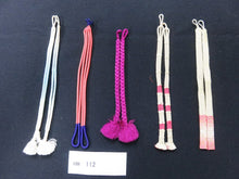 Load image into Gallery viewer, HM#112 Silk Haori Himo Flat Braid 5pcs Bundle Pack
