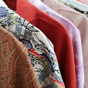 Bundle 15pcs Silk Colored Haori Jacket Wholesale Bulk Free Shipping #393