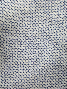 ACH#821a30 Silk Kimono Fabric Shibori Navy 36.2x12.2in(92x31cm)