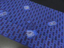 Load image into Gallery viewer, KK825A7 Cotton Kimono Fabric Vintage(1950-1980) Chouchin Navy 59.1x11.8in(150x30cm)

