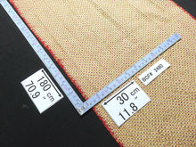 Load image into Gallery viewer, BCF#2480 Silk Kimono Fabric Vintage(1950-1980) Hand-stitched  Shibori    Light  Brown    180cm (70.9in)
