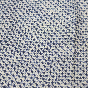 KK1043B2 Cotton Kimono Fabric Vintage(1950-1980) Shibori Indigo bule 44.1x11.8in(112x30cm)