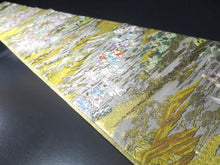 Load image into Gallery viewer, Fukuro Obi Gold Silver Zentsu Heian Period Aristocrats Silk BB4W1
