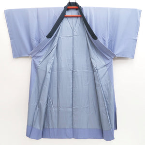 Men's Juban Blueish Gray Mt. Fuji Castle Samurai Silk #9476G4