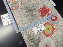 Load image into Gallery viewer, ACH#791 Silk Kimono Fabric Rinzu Chrysanthemum 45.3x12.6in(115x32cm)
