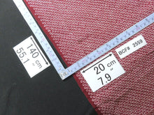 Load image into Gallery viewer, FF#2559 Silk Kimono Fabric Vintage(1950-1980) Hand-stitched Shibori Dark Red 140cm (55.1in)
