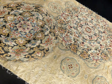 Load image into Gallery viewer, BB8310AE Silk Obi Fabric Vintage(1950-1980) Flower Gold 109.1x12.2in(277x31cm)
