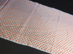 FF2650B Silk Kimono Fabric Vintage(1950-1980) Shibori Gray 62.6x12.6in(159x32cm)
