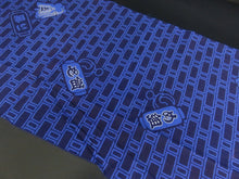Load image into Gallery viewer, KK825A7 Cotton Kimono Fabric Vintage(1950-1980) Chouchin Navy 59.1x11.8in(150x30cm)
