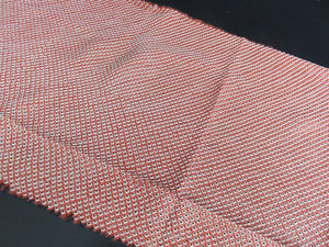 FF2521B Silk Kimono Fabric Vintage(1950-1980) Shibori Red 41.3x11.8in(105x30cm)