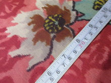 Load image into Gallery viewer, ACH#641a40 Silk Kimono Fabric Vintage Meisen 57.1x13.4in(145x34cm)

