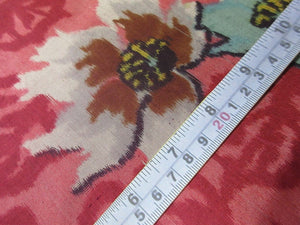 ACH#641a40 Silk Kimono Fabric Vintage Meisen 57.1x13.4in(145x34cm)