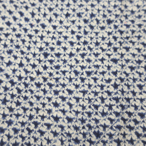 KK1043B2 Cotton Kimono Fabric Vintage(1950-1980) Shibori Indigo bule 44.1x11.8in(112x30cm)