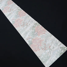 Load image into Gallery viewer, Fukuro Obi Light Gray Landscape Iori Silk BB235V4
