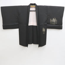 Load image into Gallery viewer, Haori Jacket Vintage(1950-1980) Black Mountain Forest Landscape Silk #9589H4
