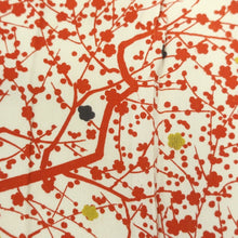Load image into Gallery viewer, KK1129B3 Silk Kimono Fabric Vintage(1950-1980) Plum blossom Branch Cream white 91.3x11.4in(232x29cm)
