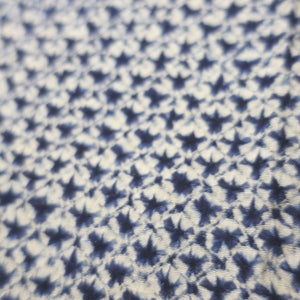 KK1043B2 Cotton Kimono Fabric Vintage(1950-1980) Shibori Indigo bule 44.1x11.8in(112x30cm)