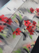 Load image into Gallery viewer, KK752A6 Silk Kimono Fabric Vintage(1950-1980) Meisen Red 68.9x5.9in(175x15cm)
