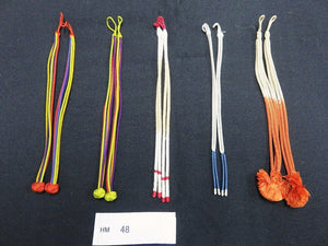 HM#48 Silk Haori Himo Flat Braid 5pcs Bundle Pack