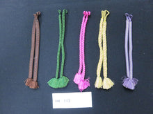 Load image into Gallery viewer, HM#113 Silk Haori Himo Flat Braid 5pcs Bundle Pack
